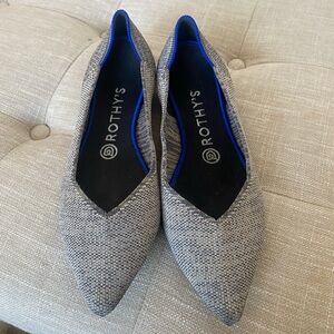 Rothy's The Point ballet flats in a Cloud Grey Birdseye